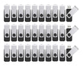 (Not 128GB) 128MB Flash Drives 100 Pack, Wooolken USB 2.0 Thumb Drive with Lanyards Bulk USB Sticks for Weddings,Office, School, Data Storage Backup