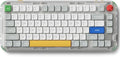 nuphy Kick75 Wireless Low Profile Mechanical Keyboard with Volume Knob,75% Hot Swappable Gaming Keyboard,80 Keys RGB Backlit with PBT Keycaps, Support BT/2.4G/USB-C (Red Nano Swithc)