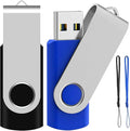 ABLAZE 128GB Flash Drive 2 Pack, USB 2.0 Thumb Drives with Lanyards Swivel USB Memory Stick 16GB