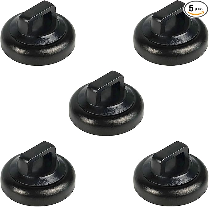 Magnetic Cable Clips Multipurpose Zip Ties Mount Base Holder Black Wire Cable Holder Management for Home Office Marine Electrical Wiring (Black, 5 Piece)