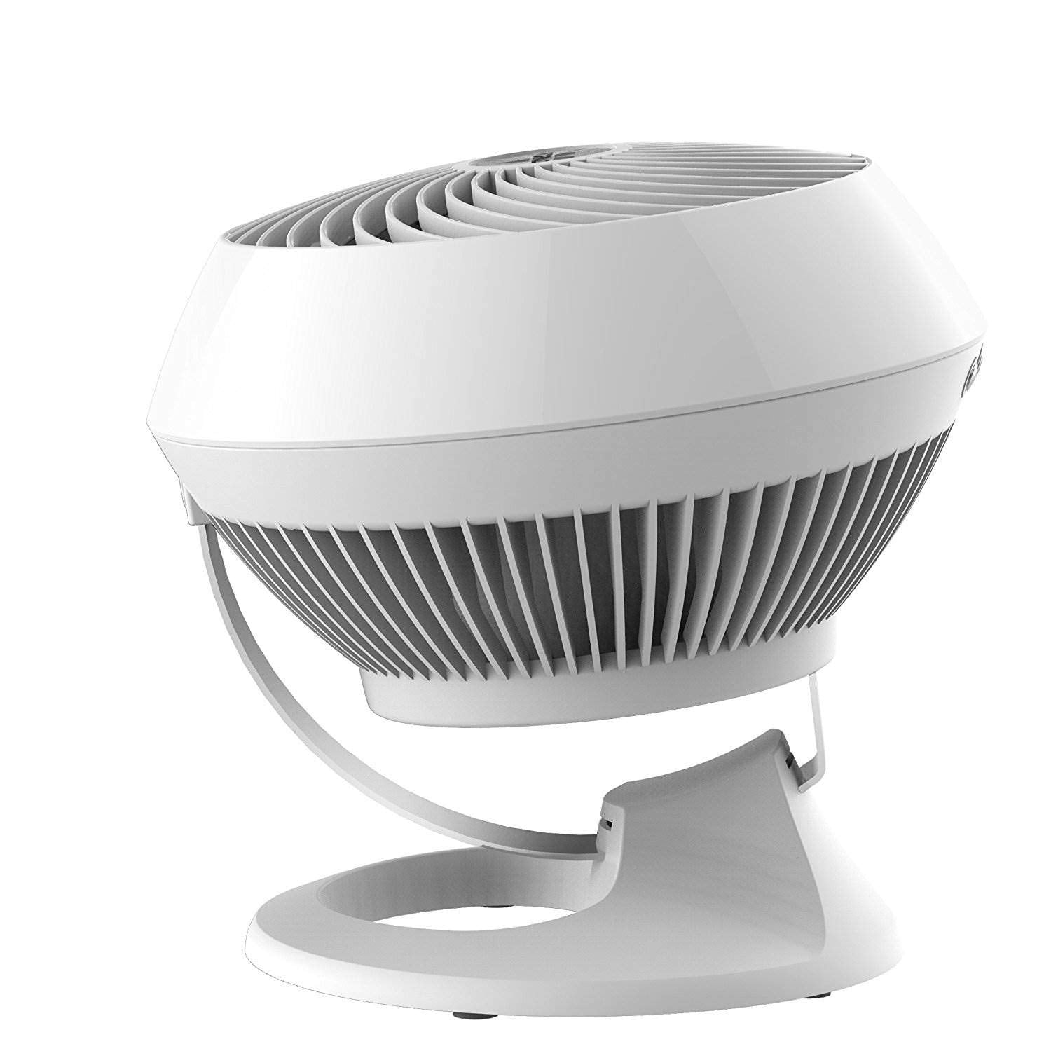 Vornado 560 Medium Air Circulator Floor Fan, 4-Speed, Quiet Fan for Bedroom, Office, Dorm Room, with Chrome Glide Bar Adjustable Tilt, Electric Cooling Fan, White