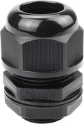 XHF 20 Pcs 3/4" IP68 Strain Relief Nylon Cord Grip Waterproof NPT Cable Glands Adjustable UL Listed and RoHS Compliant(Black)