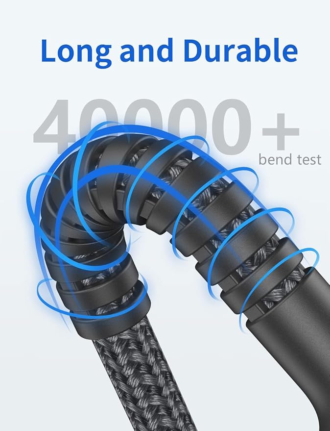 PRAKIE USB C Cable Fast Charging, 2Pack 1FT USB A to USB C Charge Cable, Short USB Type C Charging Cord Compatible with iPhone 16/15/Samsung Galaxy S20 S10/Google/Plus Note 10 9 8