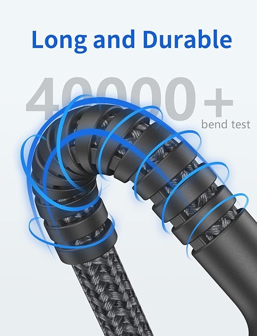 PRAKIE USB C to USB C Cable 6FT, USB Type C Fast Charging Cable 2Pack Nylon Braided USBC iPhone Charger Cord Compatible with iPhone 16/15/Pro Max/PlusSamsung Galaxy S23/LG/Switch