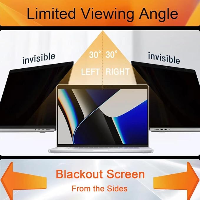 Mamol Magnetic Privacy Screen MacBook Pro 13 Inch (2012-2015), Removable Anti Blue Light Glare Filter Laptop Privacy Screen Protector with Camera Cover for Apple Mac 13'' Model (A1278,A1425, A1502)