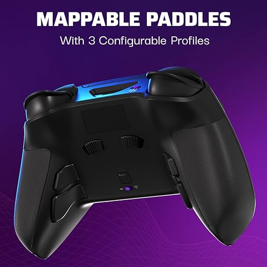 PDP Victrix Pro BFG Wireless Gaming Controller for Playstation 5 / PS5, PS4, PC, Modular Esports Gamepad, Remappable Buttons, Customizable Triggers/Paddles/D-Pad/Fightpad, PC App, Black
