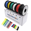 Fermerry 26 AWG Stranded Wire Spool 25ft Each 6 Colors Flexible 26 Gauge Silicone Hook up Wire Kit Electrical Tinned Copper Wire