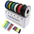 Fermerry 12 AWG Stranded Wire Spool 5ft Each 6 Colors Flexible 12 Gauge Silicone Hook up Wire Kit Electrical Tinned Copper Wire