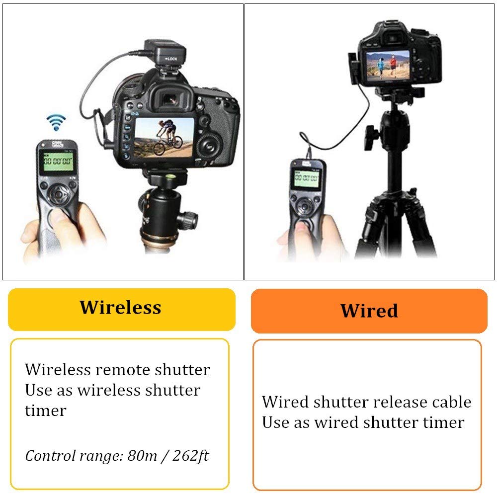 Pixel TW283-S2 Wireless Intervalometer Remote Shutter Release for Sony