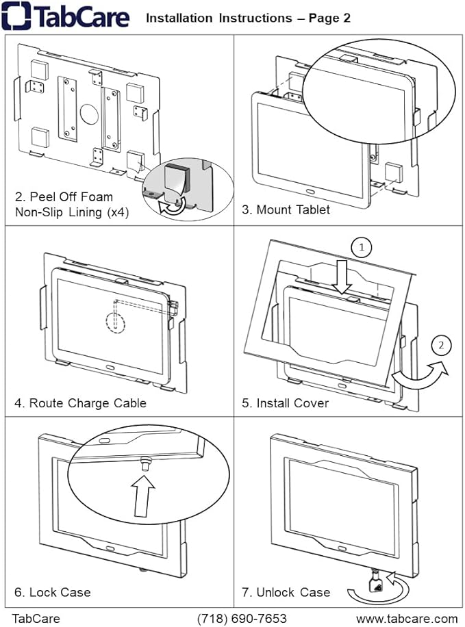 TABcare Locking Anti-Theft Metal Case for Samsung Galaxy TAB Pro 12.2" NotePro 12.2 for Kiosk, POS, Store, Show Display, Time Clock (TAB Pro 12.2, Black)