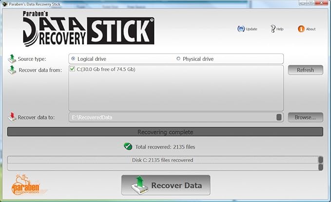 Data Recovery Stick - Recover Deleted Files from Windows Computers and Storage Devices
