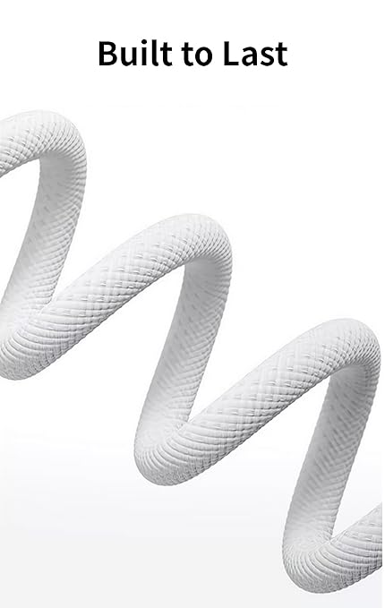 [2-Pack 3.3FT MFi Certified] Woven CarPlay USB C Cable for Apple iPhone 16 Pro Max Charger USB A to USB-C Cord Fast Charging for iPhone 15 Pro Max/16 Plus/16e/15 Pro/16, Type C Car Charge Wire - White