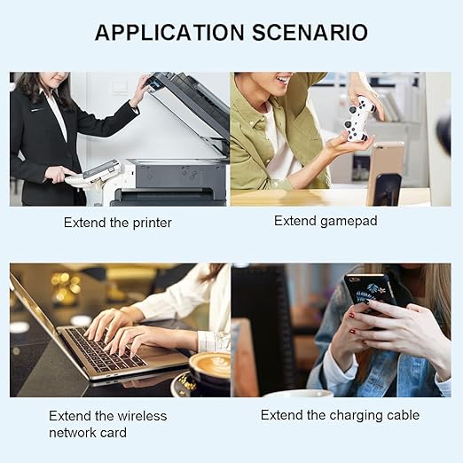 USB 3.0 Extension Cable 6 ft,5Gbps High Speed USB 3.0 Type A Male to Female Extension Cord,USB Extension Lead Compatible with USB Flash Drive, Hard Drive, Card Reader,Scanner,Keyboard (6FT)