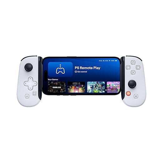 BACKBONE One Mobile Gaming Controller for iPhone (Lightning) - PlayStation Edition - 1st Gen - Turn Your iPhone into a Gaming Console - Play Xbox, PlayStation, Call of Duty, Roblox, Minecraft & More