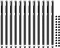 Stylus Pens for Touch Screens 12 Pack Linfanc Stylus Pen for iPad High Sensitivity and Precision Capacitive Stylus Pen forTouchscreen, 12 Pc Matte Black Stylus Pen with Extra 24 Replacement Tips
