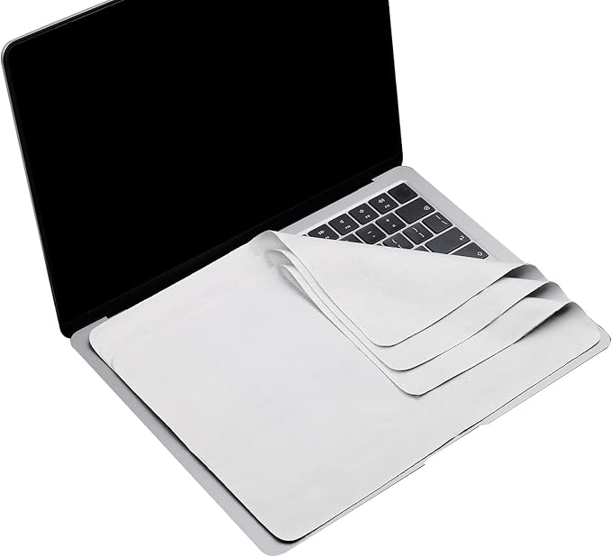 3 Pack Microfiber Liner Cleaning Cloth 13" with Screen Keyboard Imprint Protection, Laptop Keyboard Protector Compatible with MacBook Pro/AIR 13" and MacBook PRO 14"
