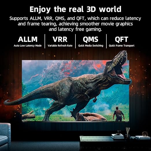 8K HDMI Fiber Optic Cable 65ft, 4K120 8K@60Hz HDMI 2.1 Cable, 48Gbps Ultra High Speed Slim HDMI Optical Audio Cable HDMI Cord, eARC HDR10 HDCP 2.2 Compatible with PS5 Xbox TV Projector
