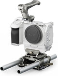 Tilta Camera Cage for ZV-E1 Pro Kit | Includes NATO Top Handle, Cooling System, Rod, LWS Baseplate | Cold Shoe, NATO Rail, M3 and 1/4""-20 Threads Mounts | Silver