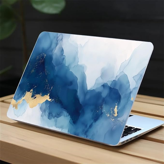 Compatible with MacBook Air 13.3 13.6 Inch Case 2022 2021 2020 2019 Plastic Hard Shell Case Cover,13.6 Air (A2681) M2 2022, Blue Marble
