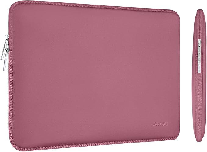 MOSISO Laptop Case 14 inch, 14 inch Laptop Sleeve Bag Compatible with HP Lenovo Dell ASUS Acer, HP Stream, Dell Latitude, Lenovo IdeaPad, Neoprene Computer Sleeve Bag with Small Case, Dusty Rose