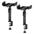 Vondynote Dual Side Clamp Desk Studio Monitor Stands with Cable Management