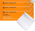 K&F CONCEPT 3 Pack Microfiber Cleaning Cloths, 6x6in Glasses Cleaning Cloths, Premium Camera Lens Cloth for Photography, Glasses, Screens & More