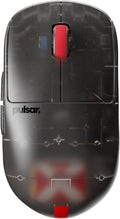 Pulsar Gaming Gears - Super Clear Limited Edition: X2H Mini Wireless Gaming Mouse, Symmetrical, Ultra Lightweight 1.83 oz (52g), PAW3395 26k DPI, Optical Switch (Mini, Clear Black)