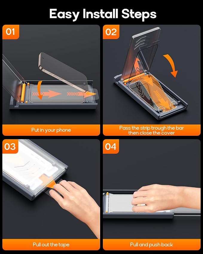 3 Pack for iPhone 14/iPhone 13/iPhone 13 Pro Tempered Glass Screen Protector, Dust Free CABIN, Auto Positioning, Bubble Free, High Definition, Easy Installation,9H+ Hardness
