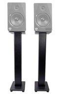 Rockville Pair RHTSB 36 Inch Bookshelf Speaker Stands, High-Performance Wood, Cable Management, Dual Platform Sizes, for Home Theater and Studio Monitors