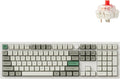 Keychron Q6 Max QMK/VIA Bluetooth Wireless /2.4 GHz/USB-C Wired Custom Mechanical Keyboard, Full Size Programmable Knob RGB Backlit Hot-Swappable Gateron Red Switch for Mac Windows Linux - White