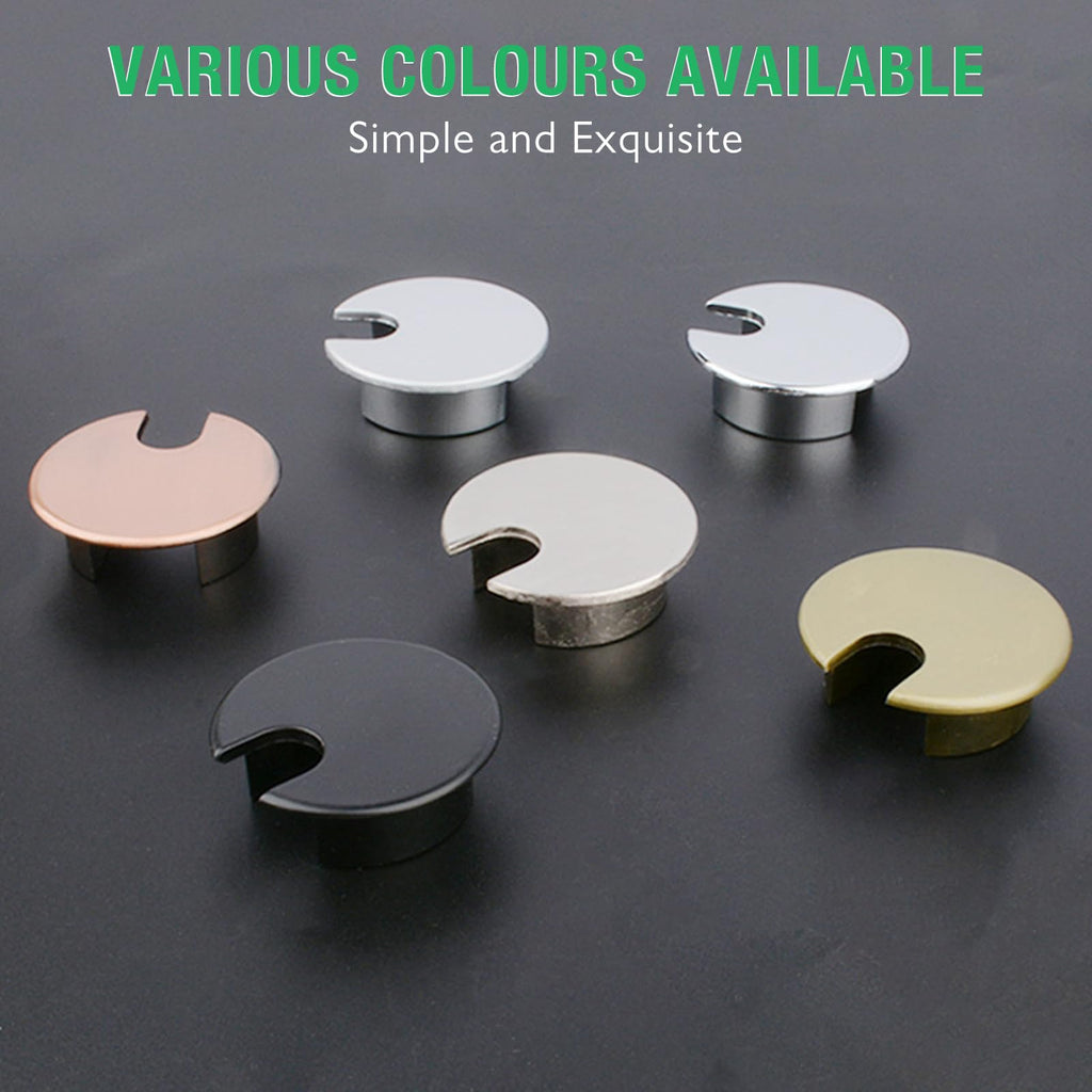 EASYEAH 1 Pcs Desk Grommet 1-3/8" / 35 mm, Zinc Alloy Desk Cord Hole Cover