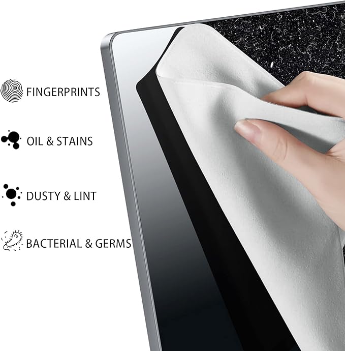 3 Pack Microfiber Liner Cleaning Cloth 13" with Screen Keyboard Imprint Protection, Laptop Keyboard Protector Compatible with MacBook Pro/AIR 13" and MacBook PRO 14"
