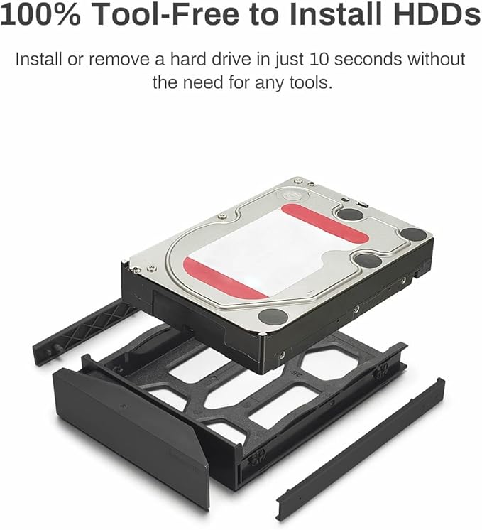 TERRAMASTER F2-424 NAS Storage 2Bay - N95 Quad-Core CPU, 8GB DDR5 RAM, 2.5GbE Port x 2, Network Attached Storage with High Performance (Diskless)