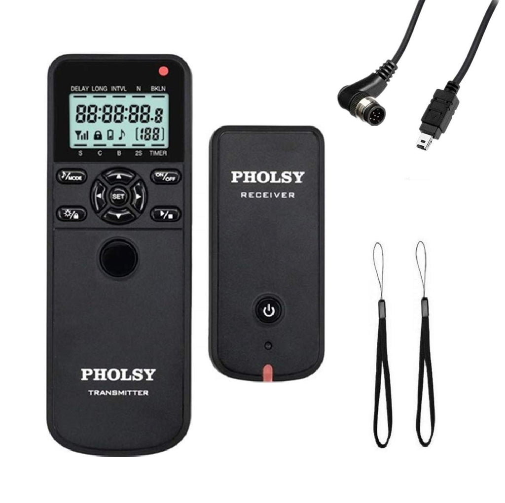 PHOLSY Camera Timer Remote Release Control with Intervalometer for Nikon