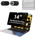 Privacy Screen for MacBook Pro 14 Inch M1/M2/M3/M4(2021-2024)-A2918 A2992 A2442 A2779,Anti Blue Light Glare Filter Removable Computer Protector, Monitor Shield Laptop Film With Camera Cover