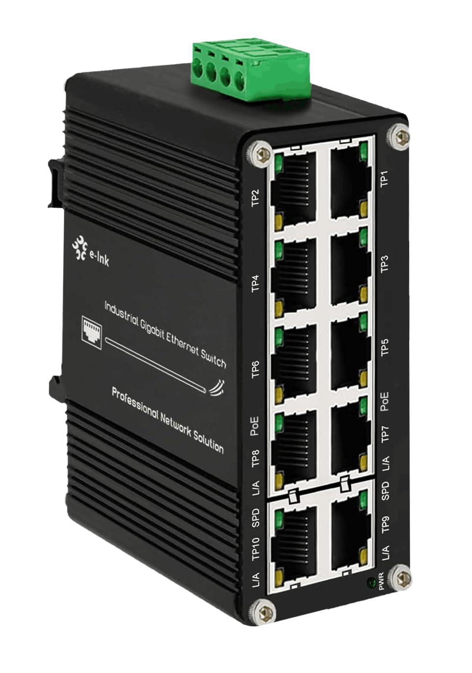 Steloproad 8X1000M PoE 30W-2XRJ45 Uplink Industrial PoE Switch