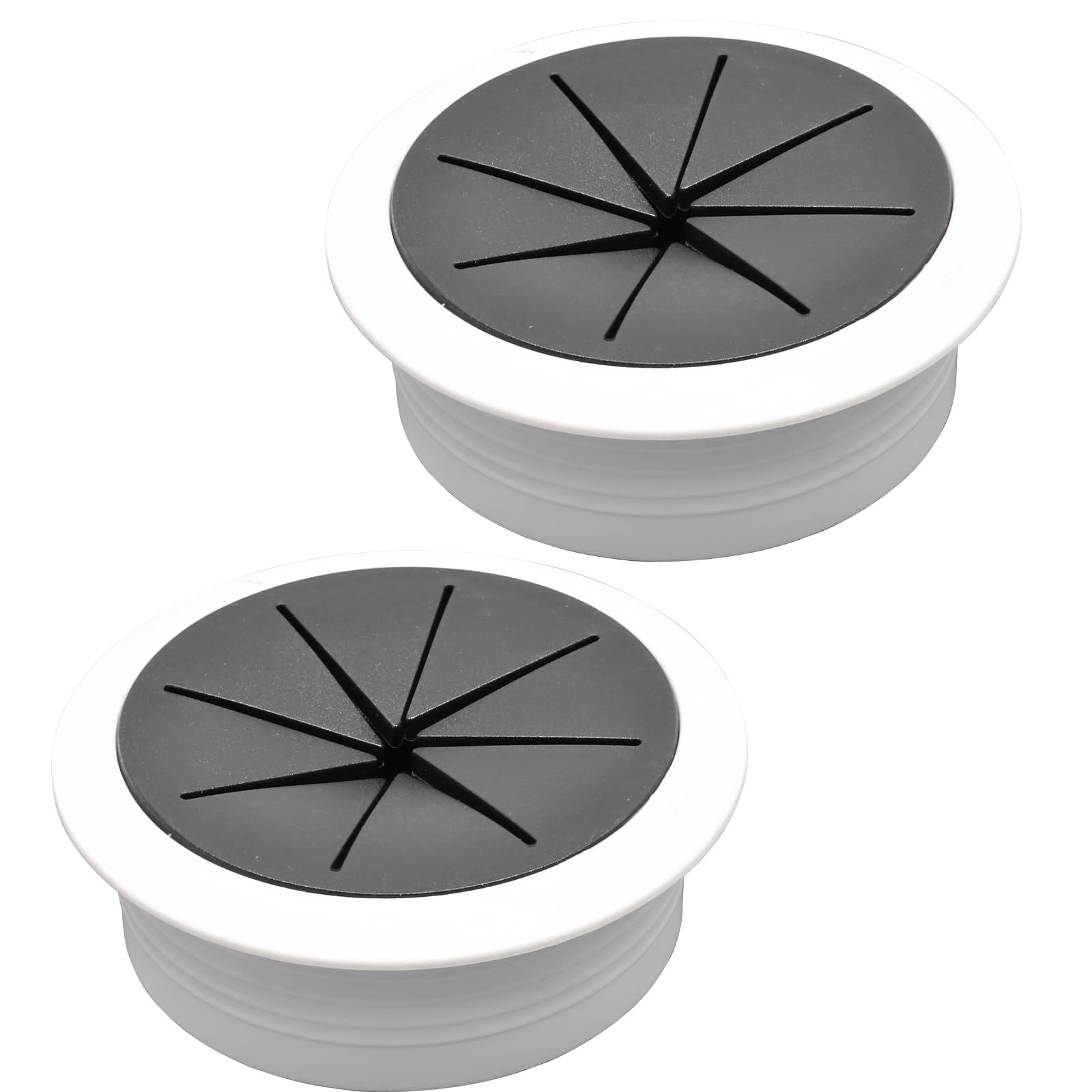 BOPOREAE 2 Pcs Desk Grommet 2-1/16" (53mm), Desk Hole Cover for Cables