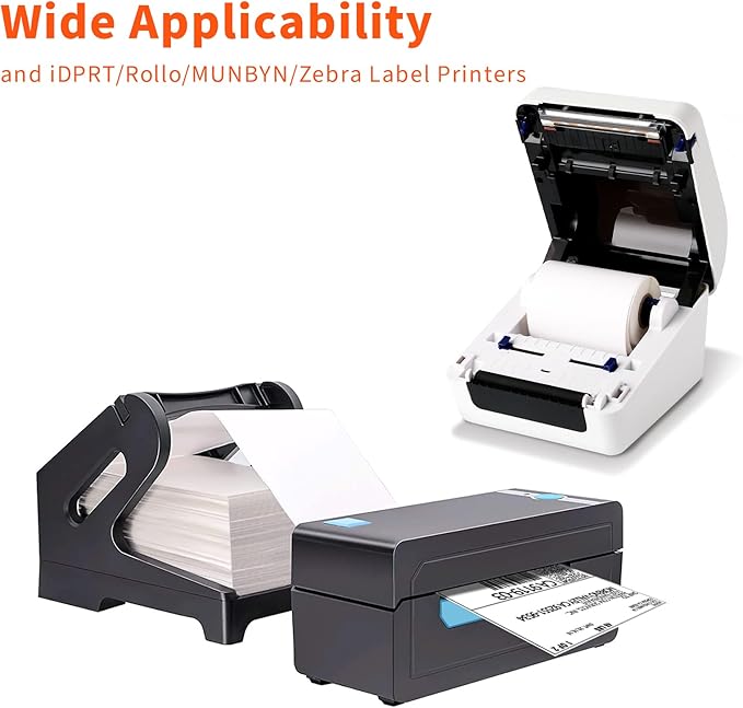 JADENS 4x6 Thermal Labels - 350 Labels, Compatible with Rollo, Brother, Zebra and Most Thermal Printer, Perforated, Commercial Grade, Doesn't Compatible with Dymo