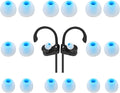 Earbud Tips Ear Bud Tips Soft Anti Slip Washable and Reusable Silicone Replacement Earbud Tips Fit Most in-Ear Earbuds(Inner Hole 3.8mm -5.1mm) 18pcs S M L