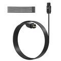 Adoreen Ultra-Thin Slim Digital Optical Audio Cable 25FT, Fiber Optic SPDIF Toslink Cord Gold-Plated High-Speed Flexible & Durable for TV Soundbar Home Theater Game Console PS4 Xbox Samsung +Ties
