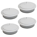 Desk Grommet 2-3/8" (60 mm), Desk Cord Hole Cover, Cable Grommet ABS Plastic, Desk Hole Grommet for Office and Home Table Cable, Detachable Adjustable Cable Cord Organizer (Light Grey 4 Pcs)
