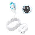TROND Rotating Flat Plug Extension Cord Surge Protector 15ft, 3 AC, White