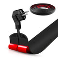 Floor Cord Cover Self Adhesive Cord Hider,10FT Cable Management, Extension Strip Protector for Wires, Prevent Cable Trips for Offices, Gyms, Exhibitions Cavity:0.3"(W) x 0.28"(H) Black