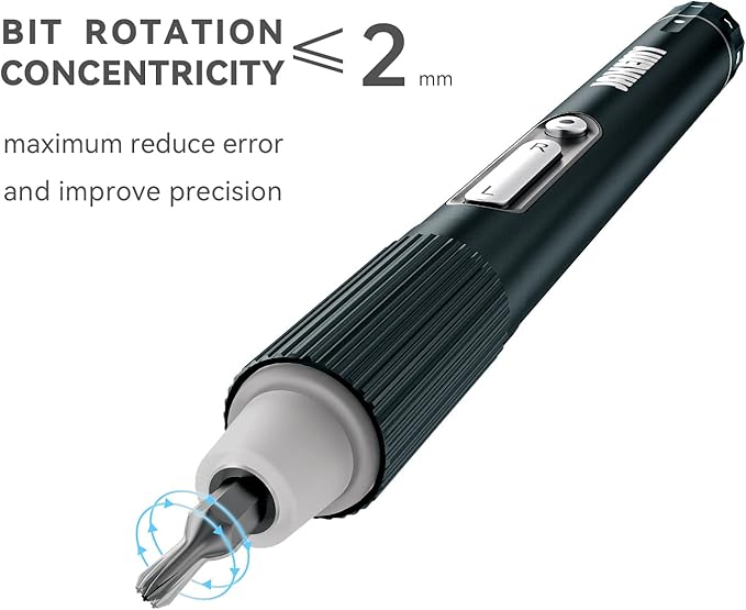 Small Electric Screwdriver Set, JAKEMY Adjustable 3 Torque Cordless Screwdriver Set for Laptop, Rechargeable Mini Computer Screwdriver Kit for Electronics Repair with Shadowless LED Lamp