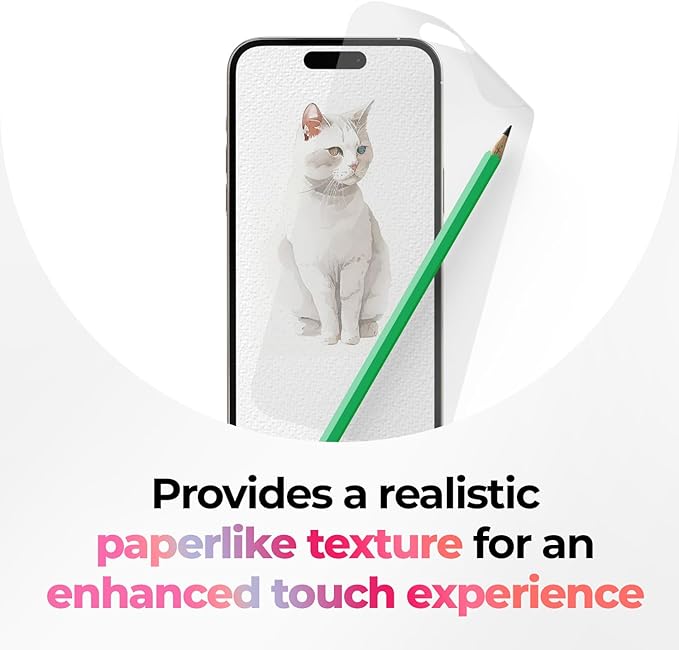 SIELO 2 Pack Matte Screen Protector iPhone 14 promax, 9H Hardness Shatterproof & Paperfeel PET Film, Anti-Glare & Anti-Fingerprint Case Friendly Paperlike Screen Protector Film for iPhone Pro Max.