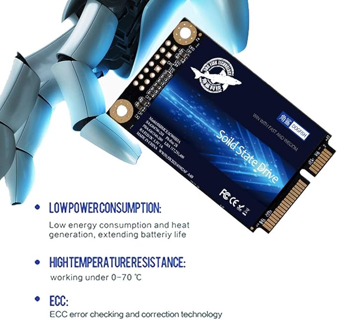 SSD mSATA 32GB Dogfish Internal Solid State Drive High Performance Hard Drive for Desktop Laptop SATAII 6Gb/s