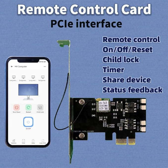 WiFi Remote Desktop On Off Power Switch,eWelink app Remote with Child Lock Timing Sharing Function,Compatible with Alexa Google Home