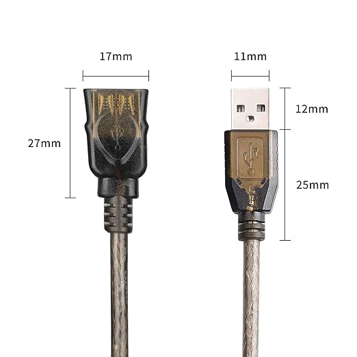 75 FT USB Extension Cable, USB 2.0 Type A Male to A Female Active Repeater Extension Cable 75 ft, High Speed 480 Mbps