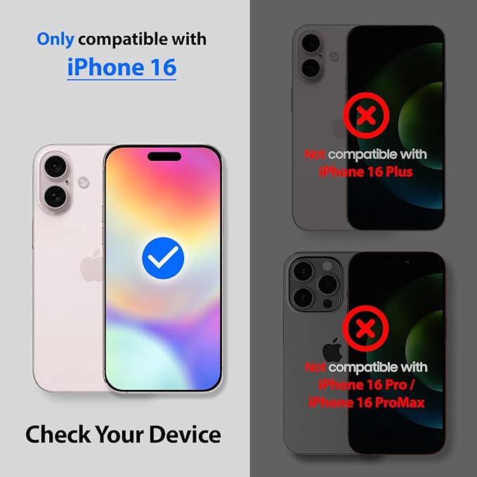 DOME GLASS Whitestone Screen Protector for iPhone 16 Series (iPhone 16)