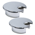 EASYEAH 2 Pcs Desk Grommet 1-3/8" / 35 mm, Zinc Alloy Desk Cord Hole Cover
